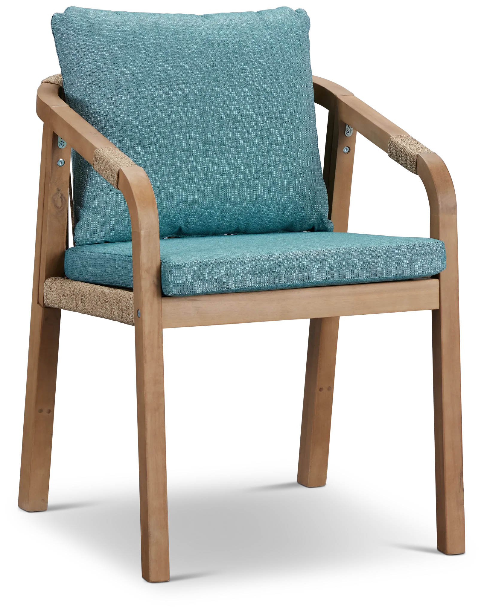 Laguna Teal Cushioned Arm Chair
