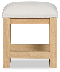 Lyndie Light Tone Uph Vanity Stool