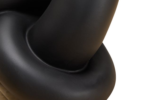 Damla Black Resin Sculpture