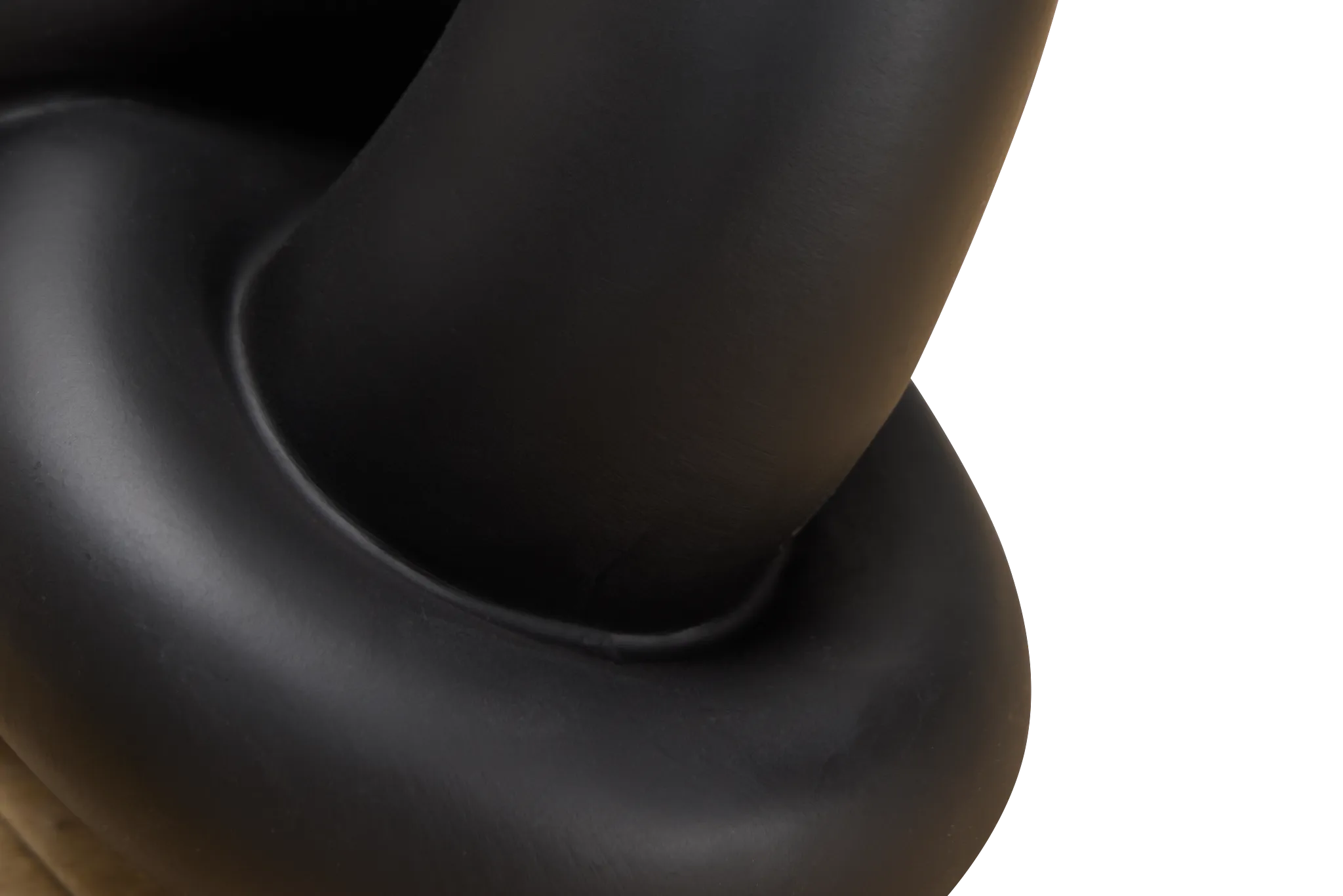 Damla Black Resin Sculpture