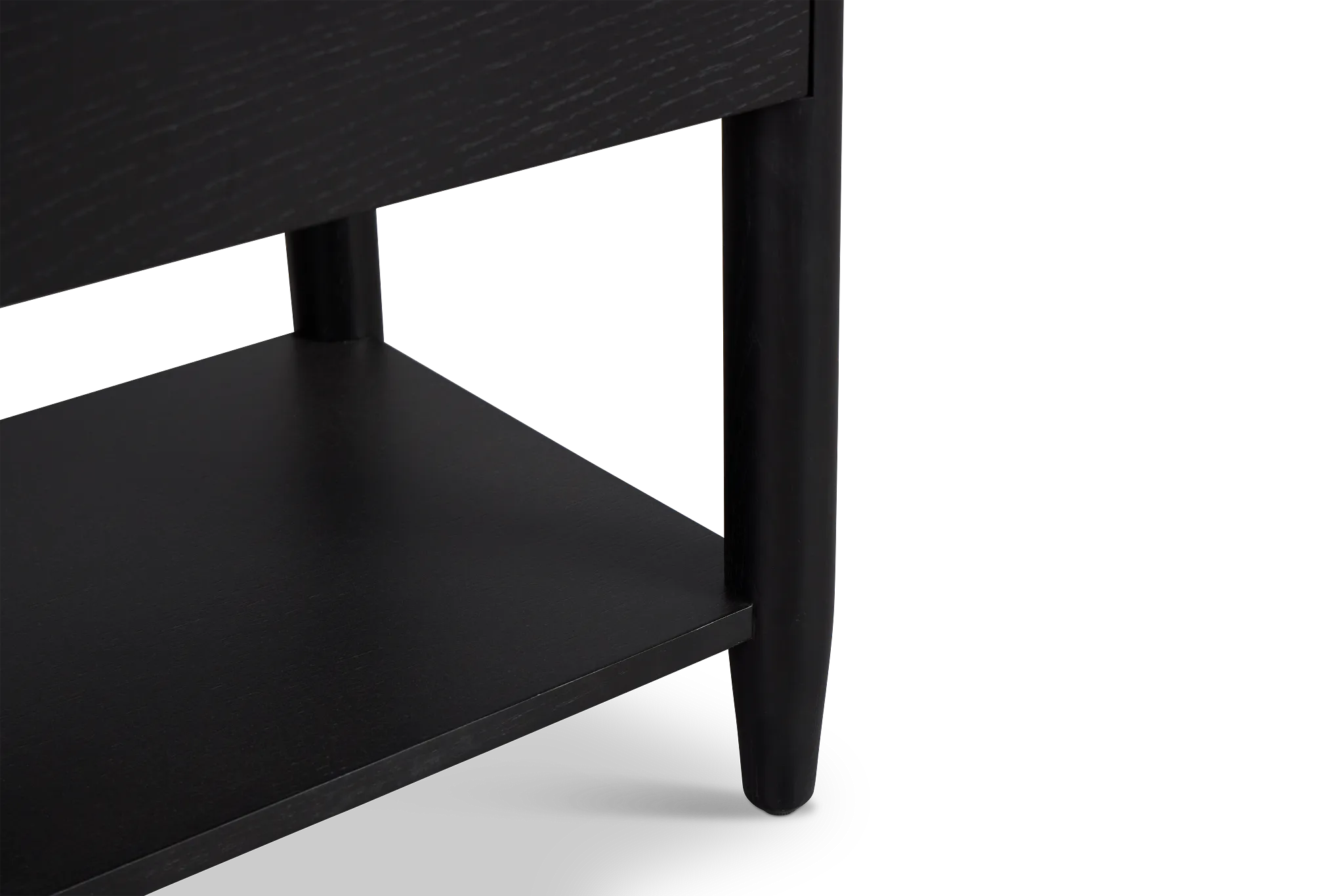 Stockton Black Small Drawer Nightstand