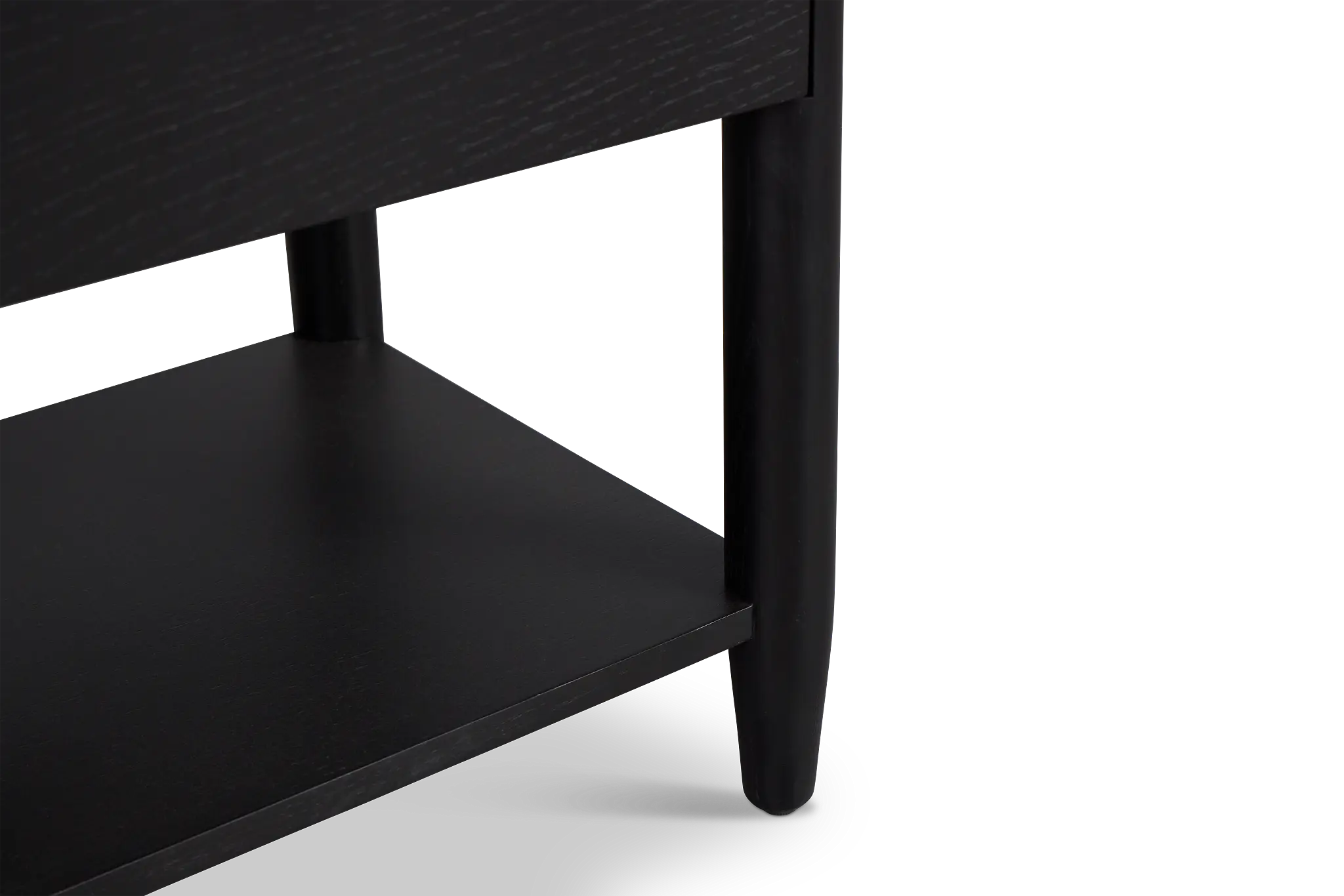 Stockton Black Small Drawer Nightstand Stockton Black Small Drawer Nightstand