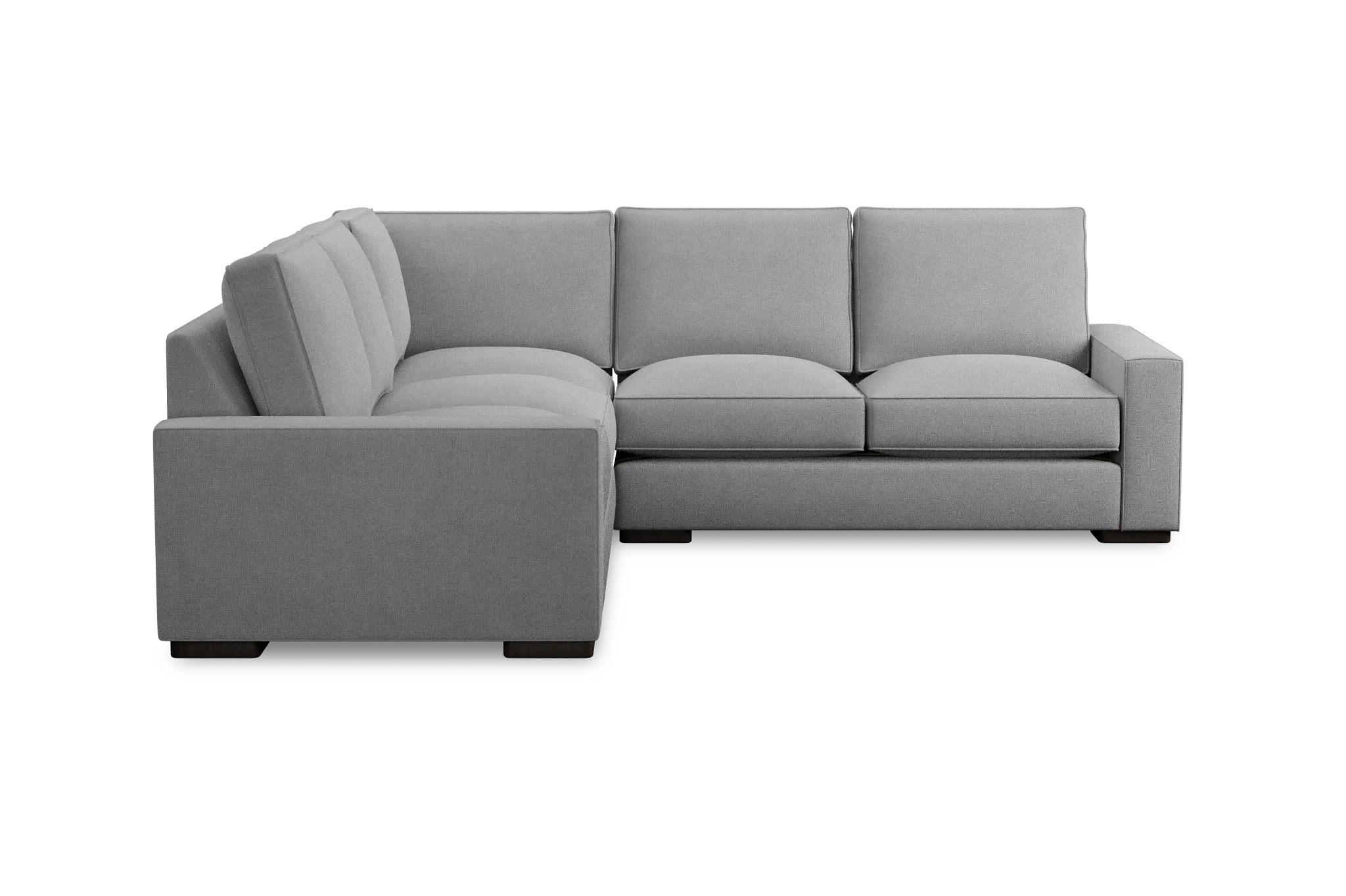 Edgewater Suave Gray Small Two-arm Sectional