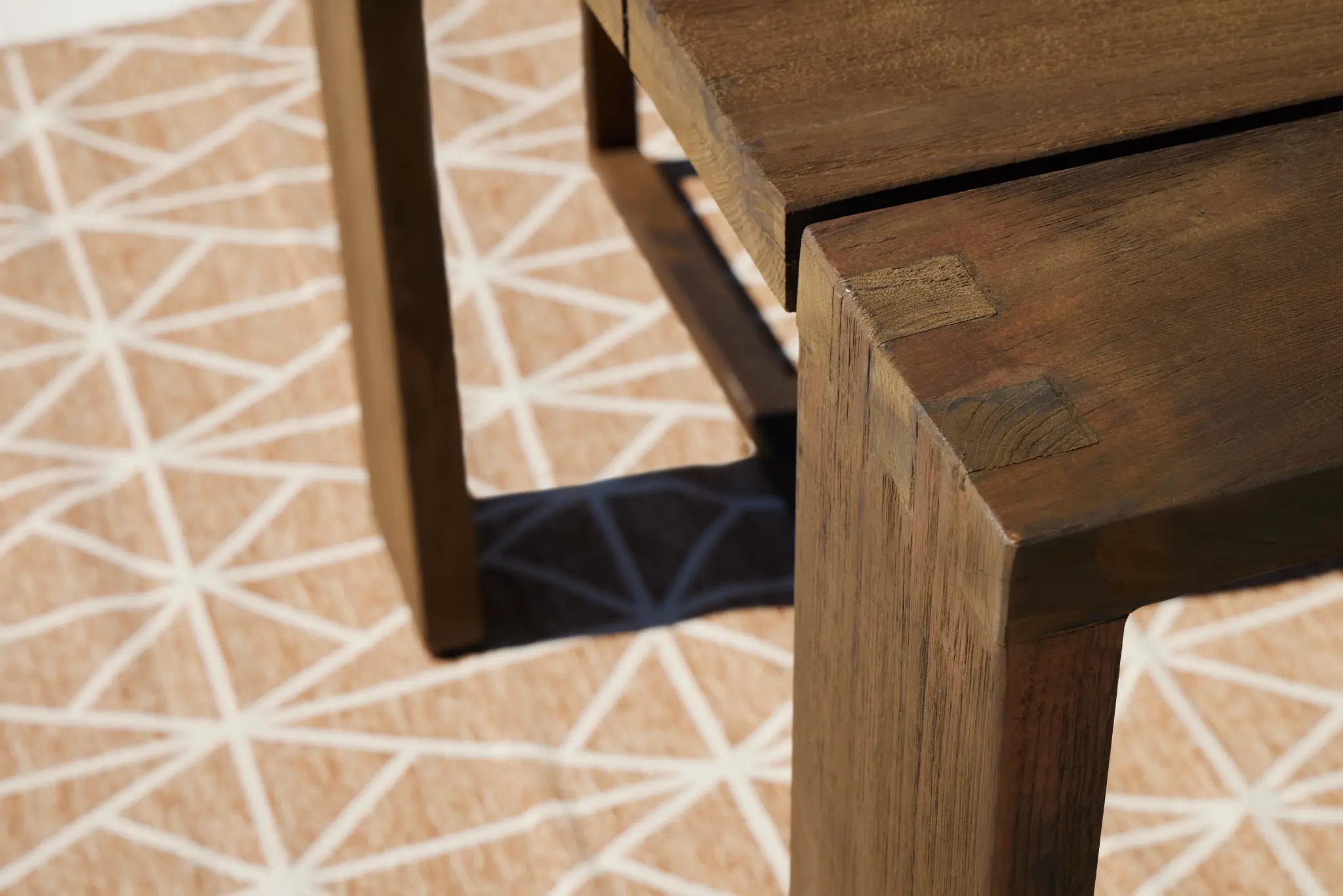 Linear Teak 102" Rectangular Table Linear Teak 102" Rectangular Table