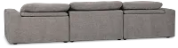 Drift Dark Gray Fabric 3-piece Modular Power Sofa