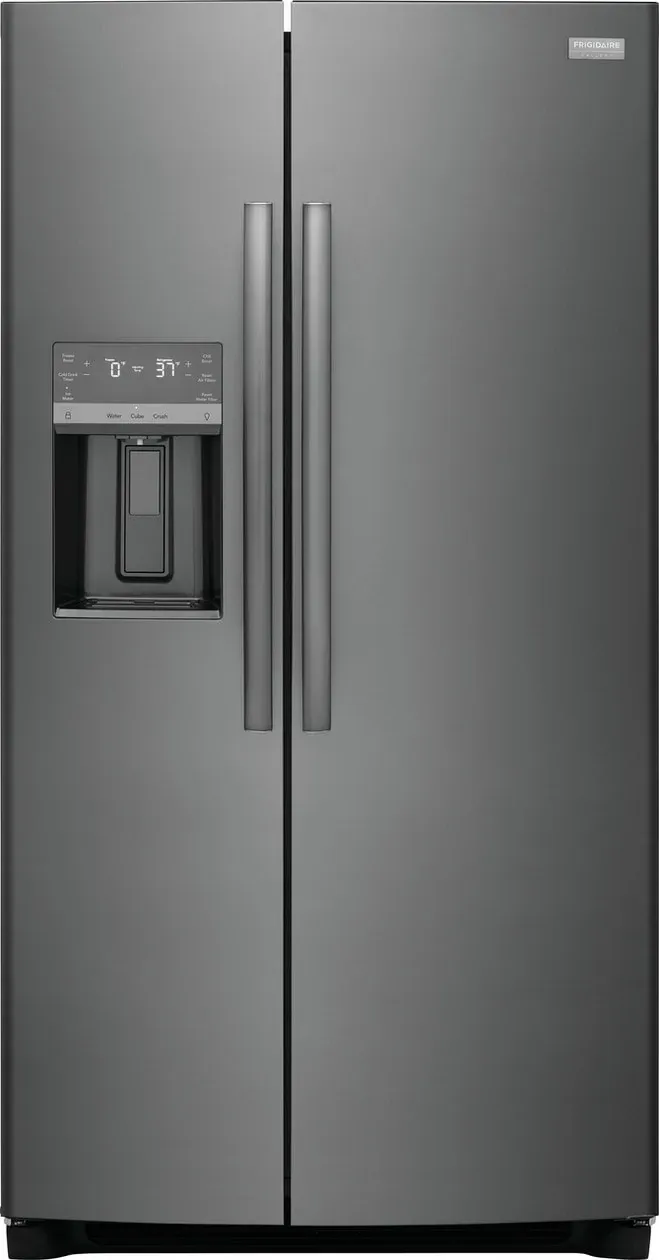Frigidaire 2352 Series Black Stnl Steel Side By Side Refrigerator