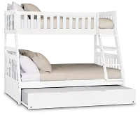 Charleston White Trundle Bunk Bed