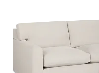 Hudson Beige Fabric Right Chaise Sectional