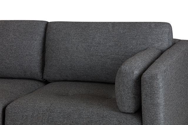 Casen Dark Gray Fabric Large Two-arm Sectional