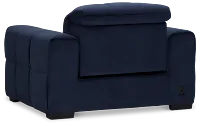 Gemma Navy Velvet Power Recliner