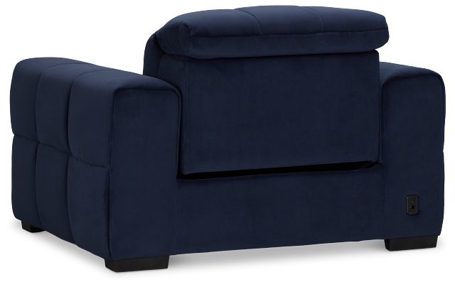 Gemma Navy Velvet Power Recliner