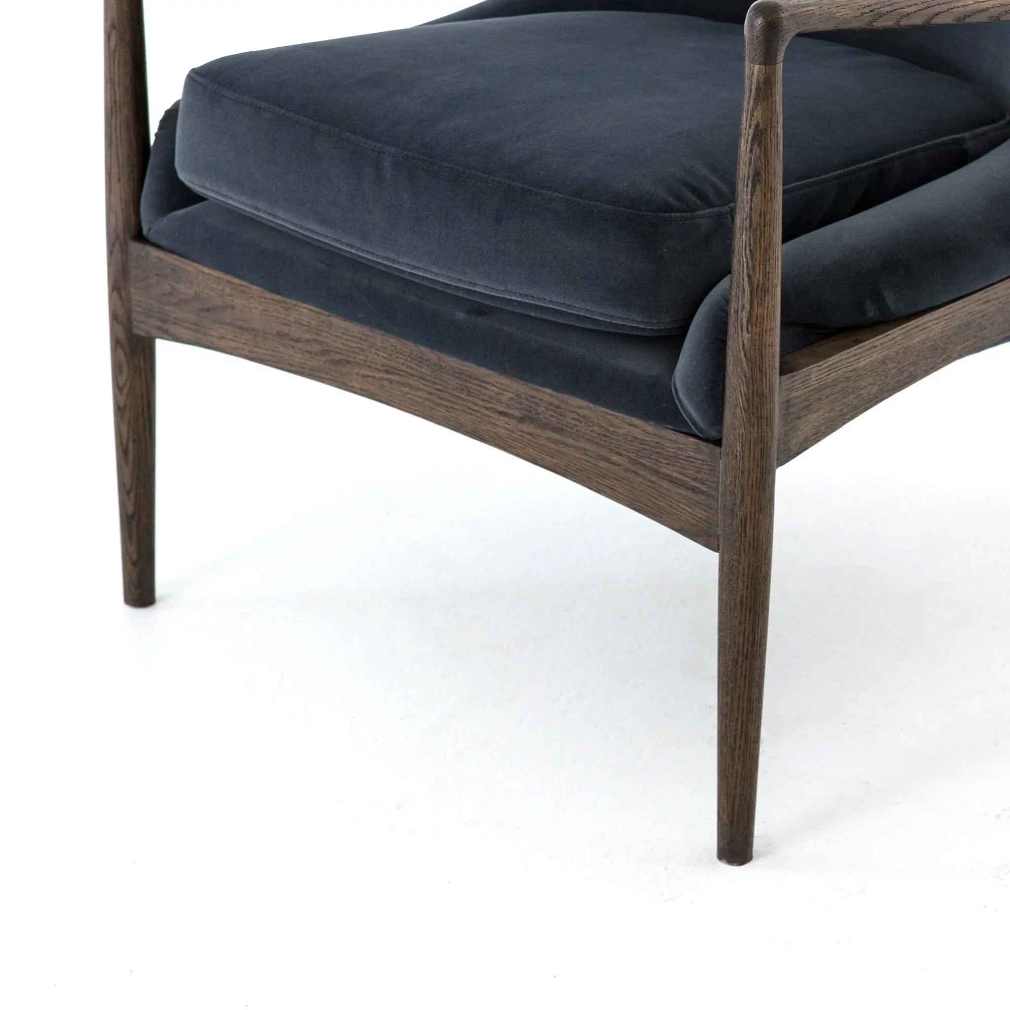 Four Hands Abella Navy Velvet Accent Chair