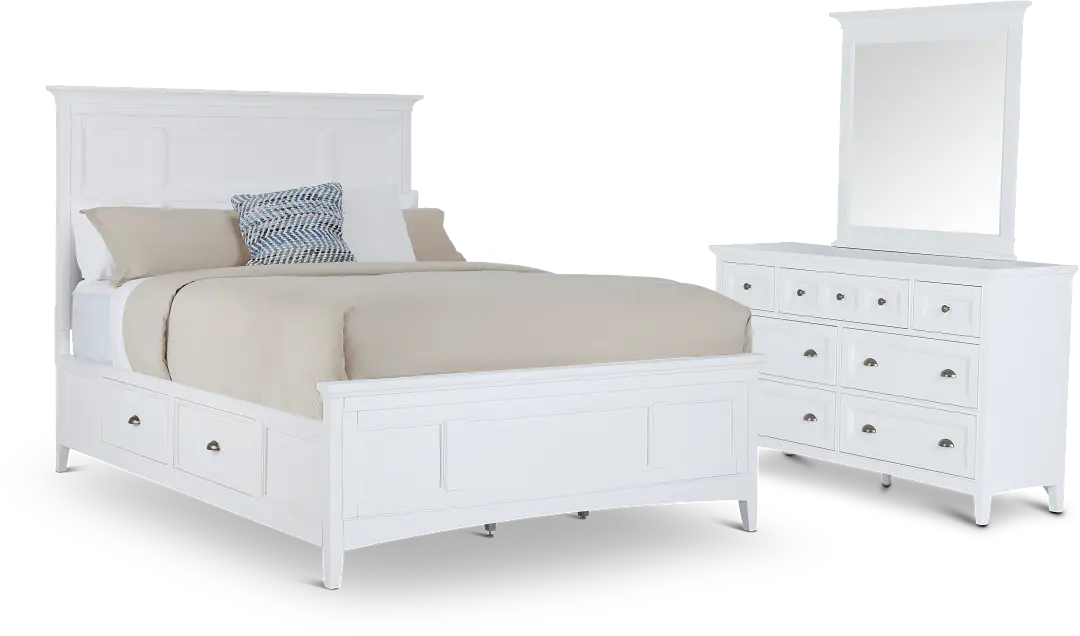 Heron Cove White Panel Storage Bedroom Heron Cove White Panel Storage Bedroom