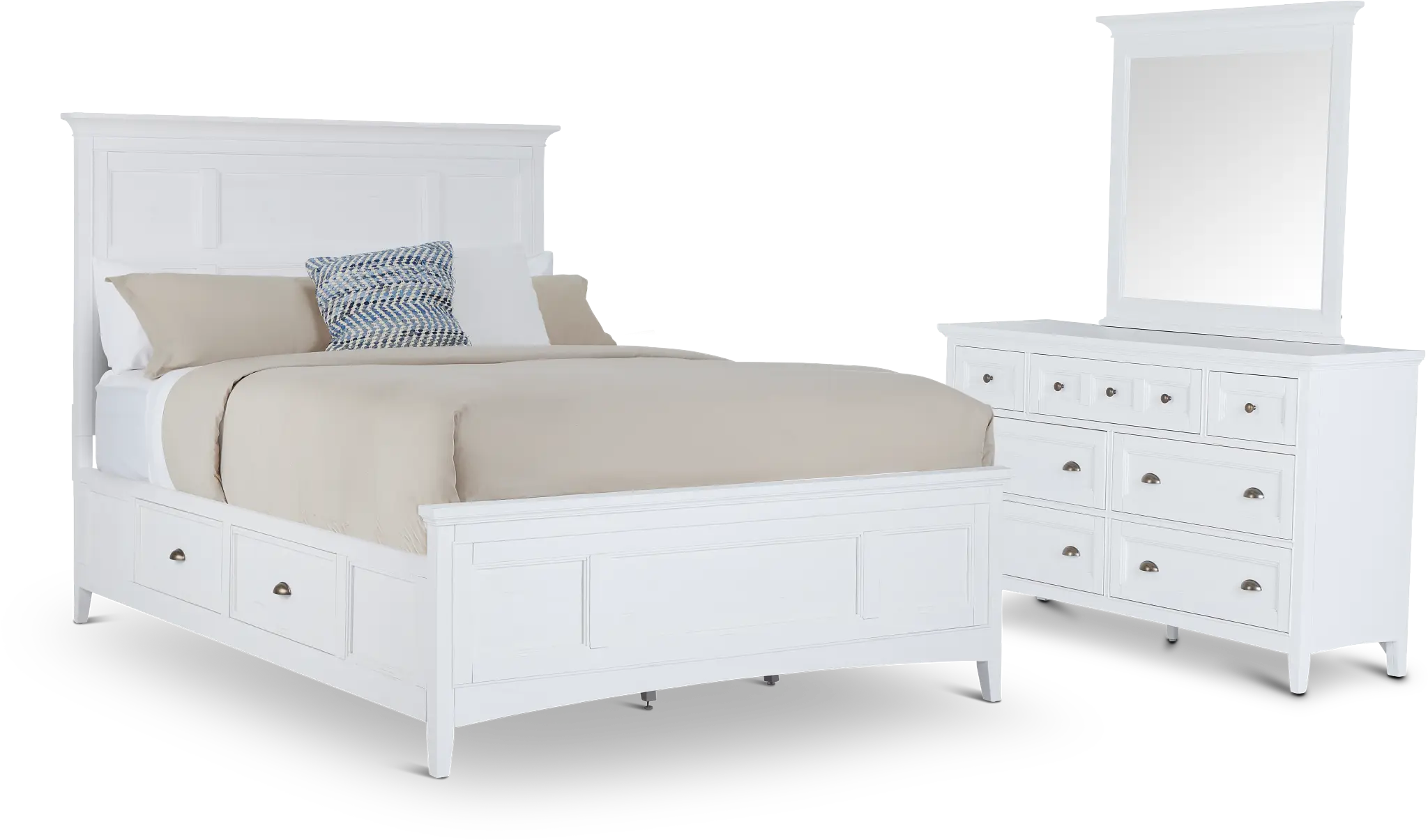 Heron Cove White Panel Storage Bedroom Heron Cove White Panel Storage Bedroom