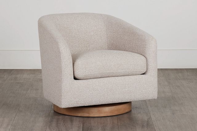 Paloma Beige Fabric Accent Chair