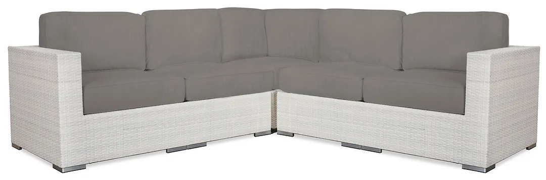 Biscayne Gray Small Two-arm Sectional
