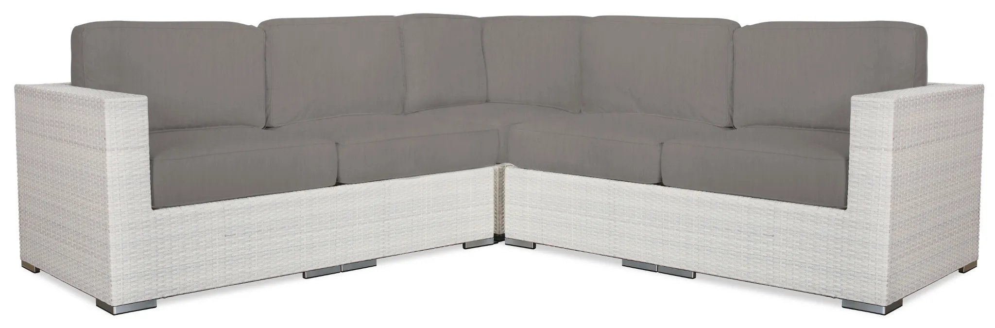 Biscayne Gray Small Two-arm Sectional