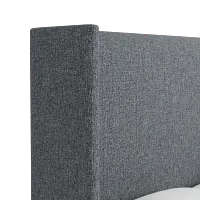 Captiva Elevation Gray 60" Upholstered Shelter Bed