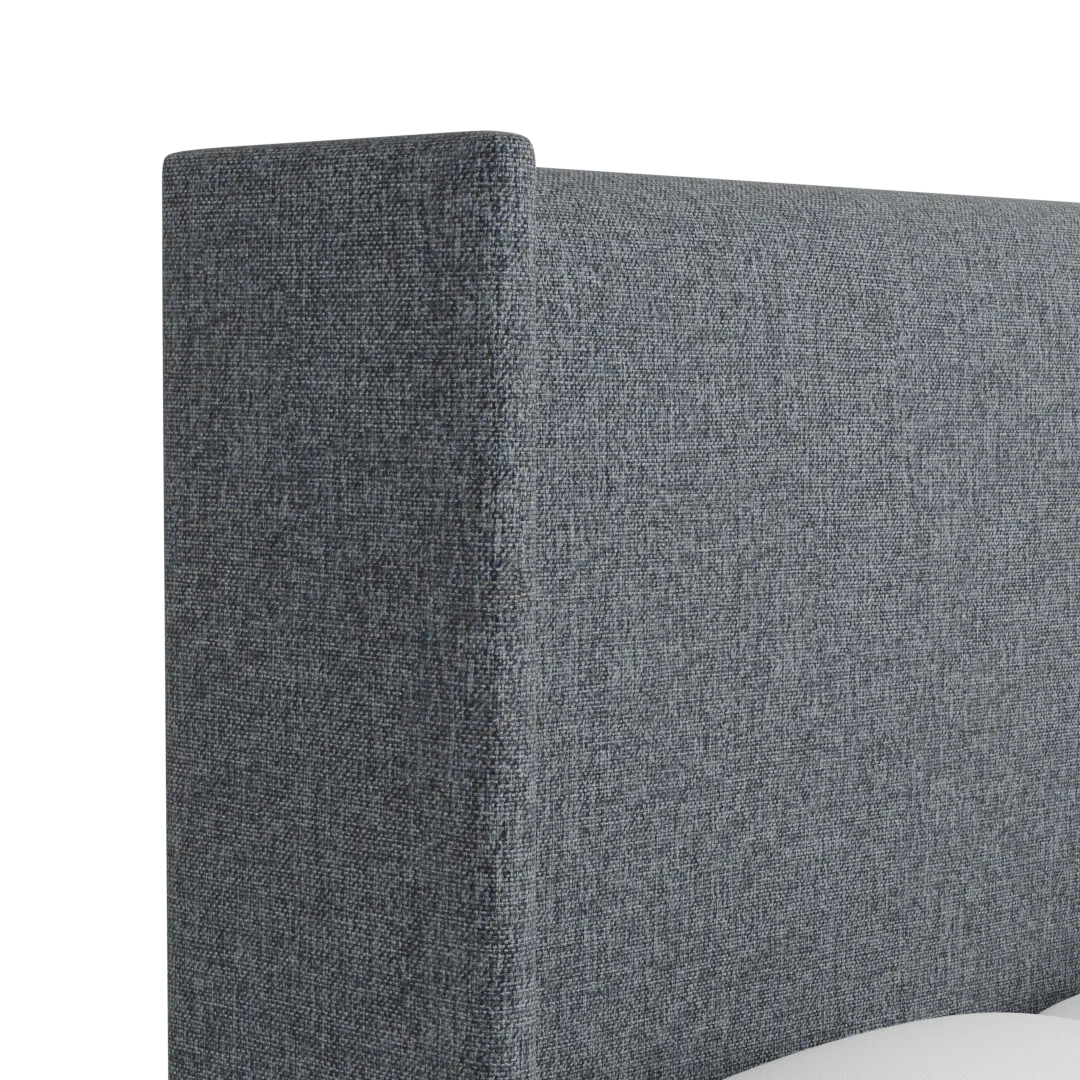 Captiva Elavation Gray 60" Upholstered Shelter Bed