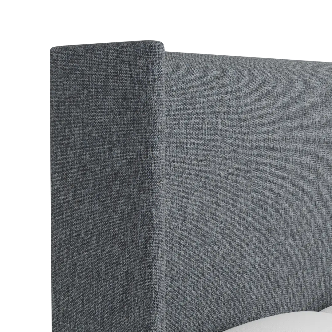 Captiva Elavation Gray 60" Upholstered Shelter Bed Captiva Elavation Gray 60" Upholstered Shelter Bed