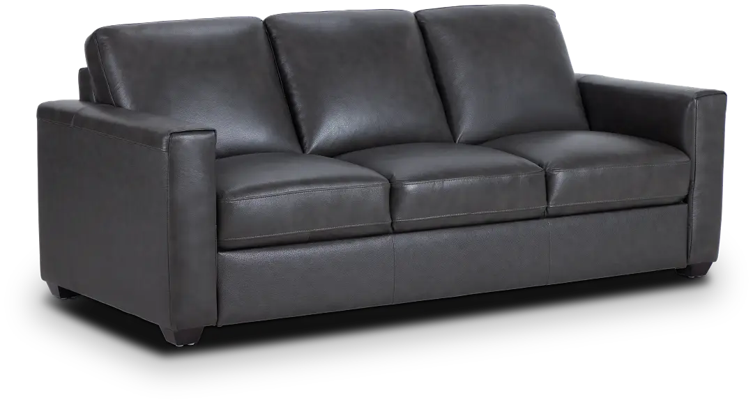 Lane Dark Gray Lthr/vinyl Sofa Lane Dark Gray Lthr/vinyl Sofa
