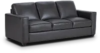 Lane Dark Gray Lthr/vinyl Sofa