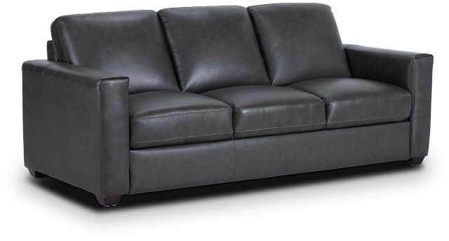 Lane Dark Gray Lthr/vinyl Sofa