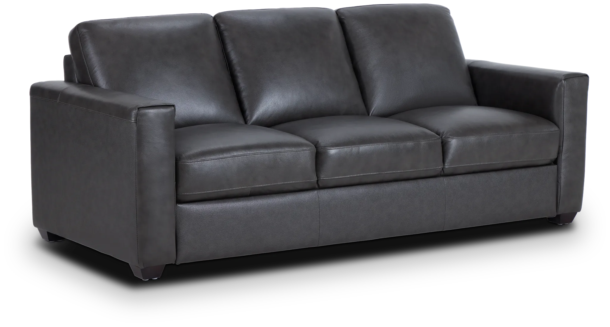 Lane Dark Gray Lthr/vinyl Sofa
