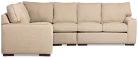 Sinclair Brown Fabric Medium Two-arm Sectional
