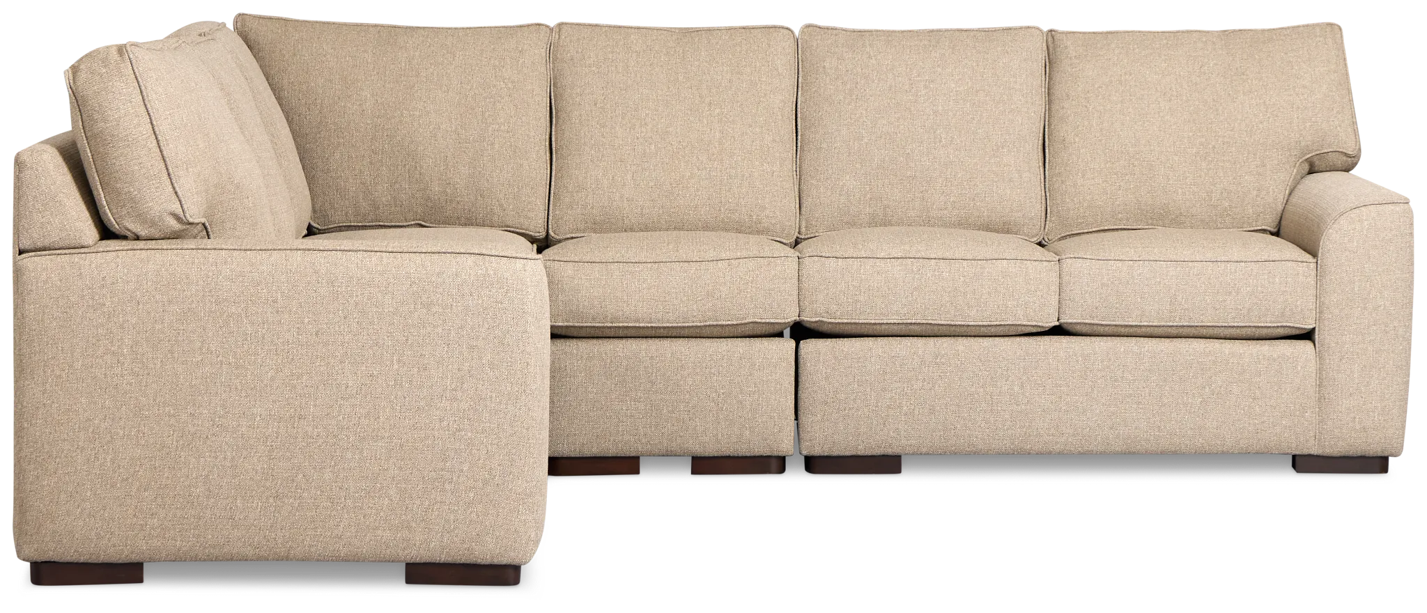 Sinclair Brown Fabric Medium Two-arm Sectional