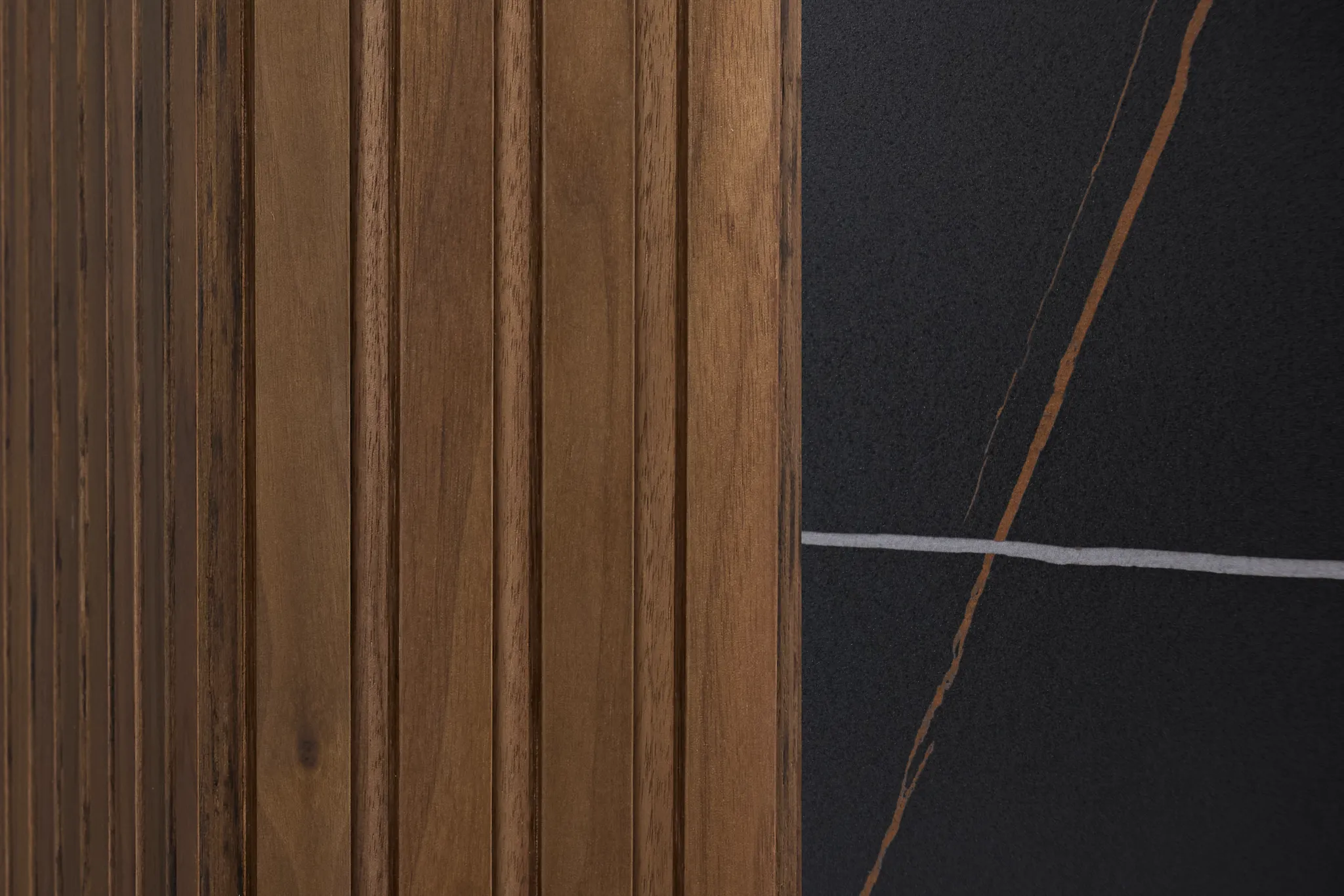 Wayne Two-tone Stone Round Table & 4 Brown Upholstered Chairs