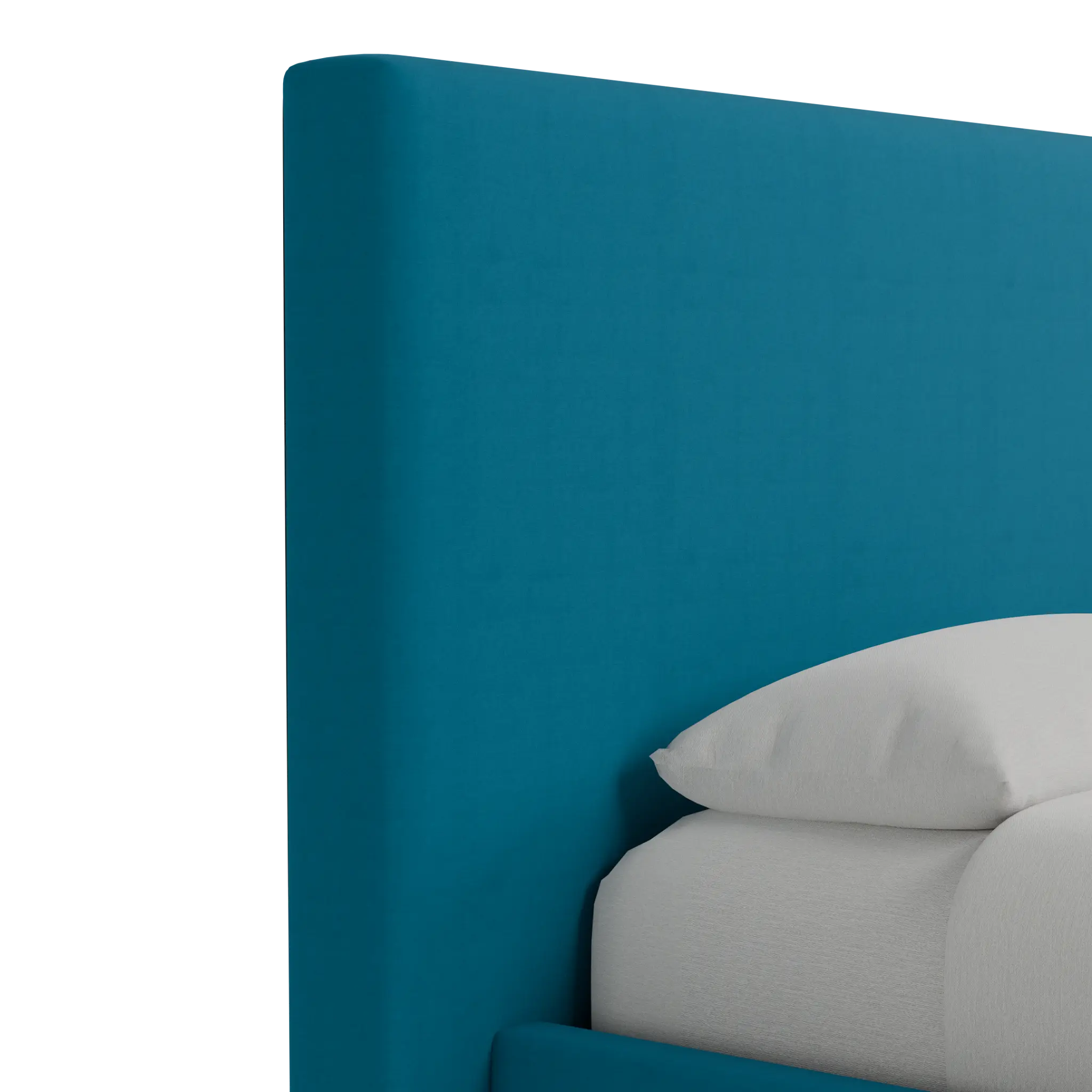 Grayton Joya Teal 54" Upholstered Platform Bed Grayton Joya Teal 54" Upholstered Platform Bed