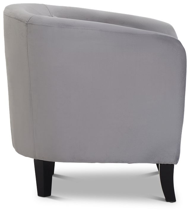 Stanton Light Gray Velvet Accent Chair (2)