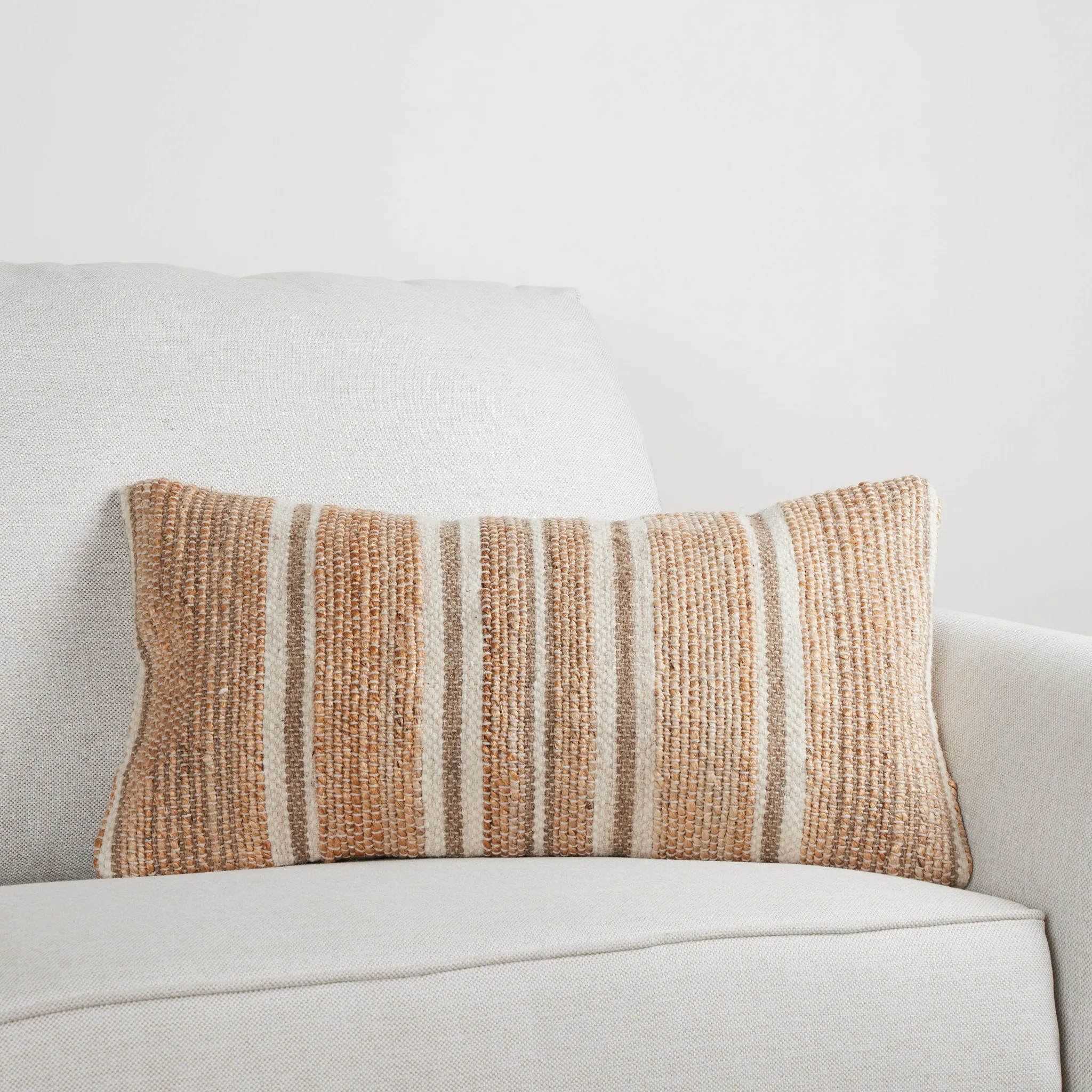Burdo Light Brown Lumbar Accent Pillow