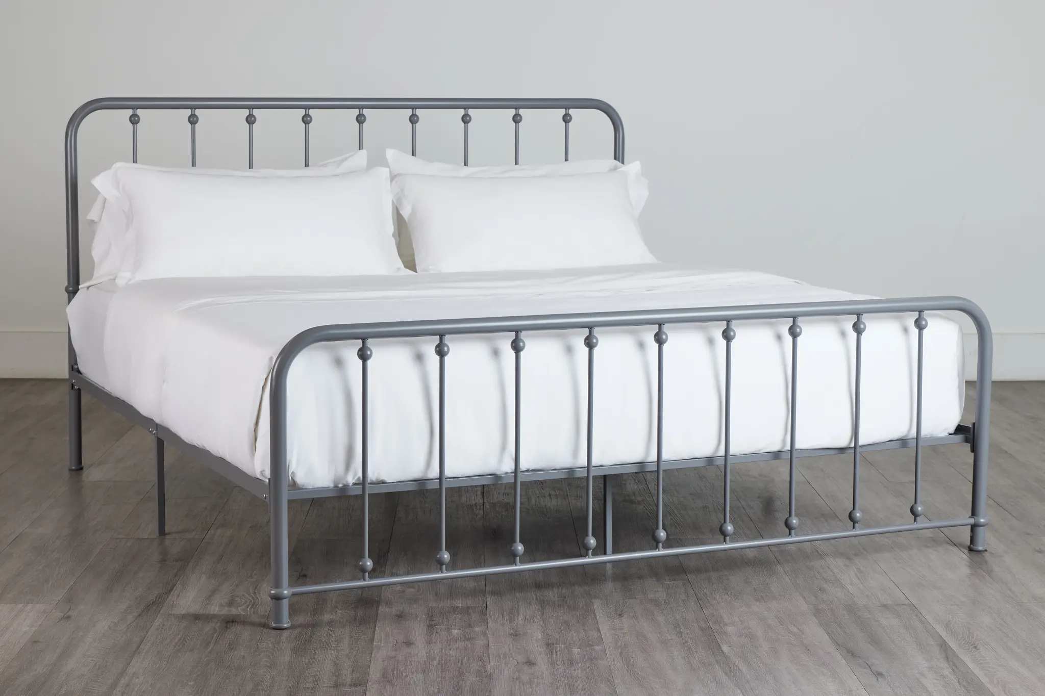 Rory Gray Metal Panel Bed Rory Gray Metal Panel Bed