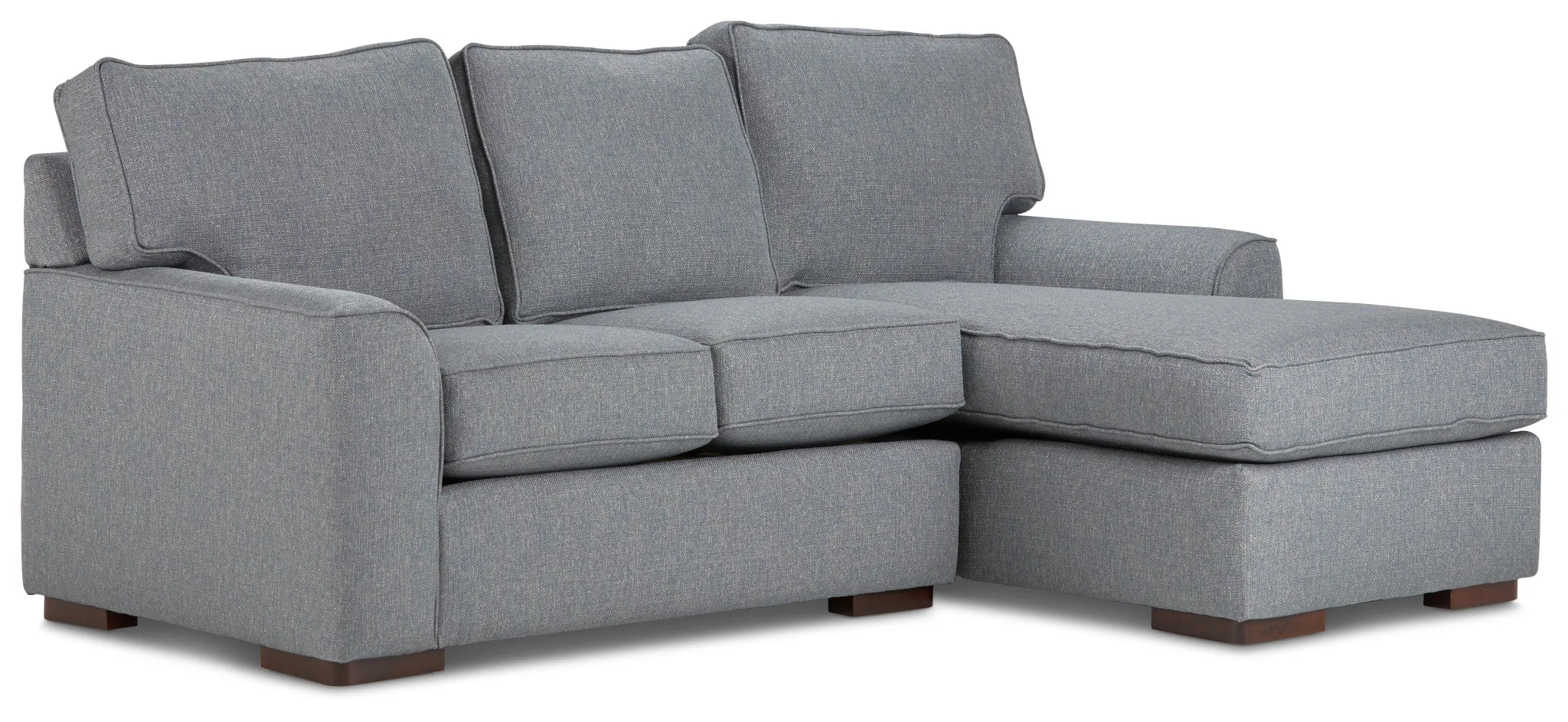 Austin Blue Fabric Right Chaise Sectional