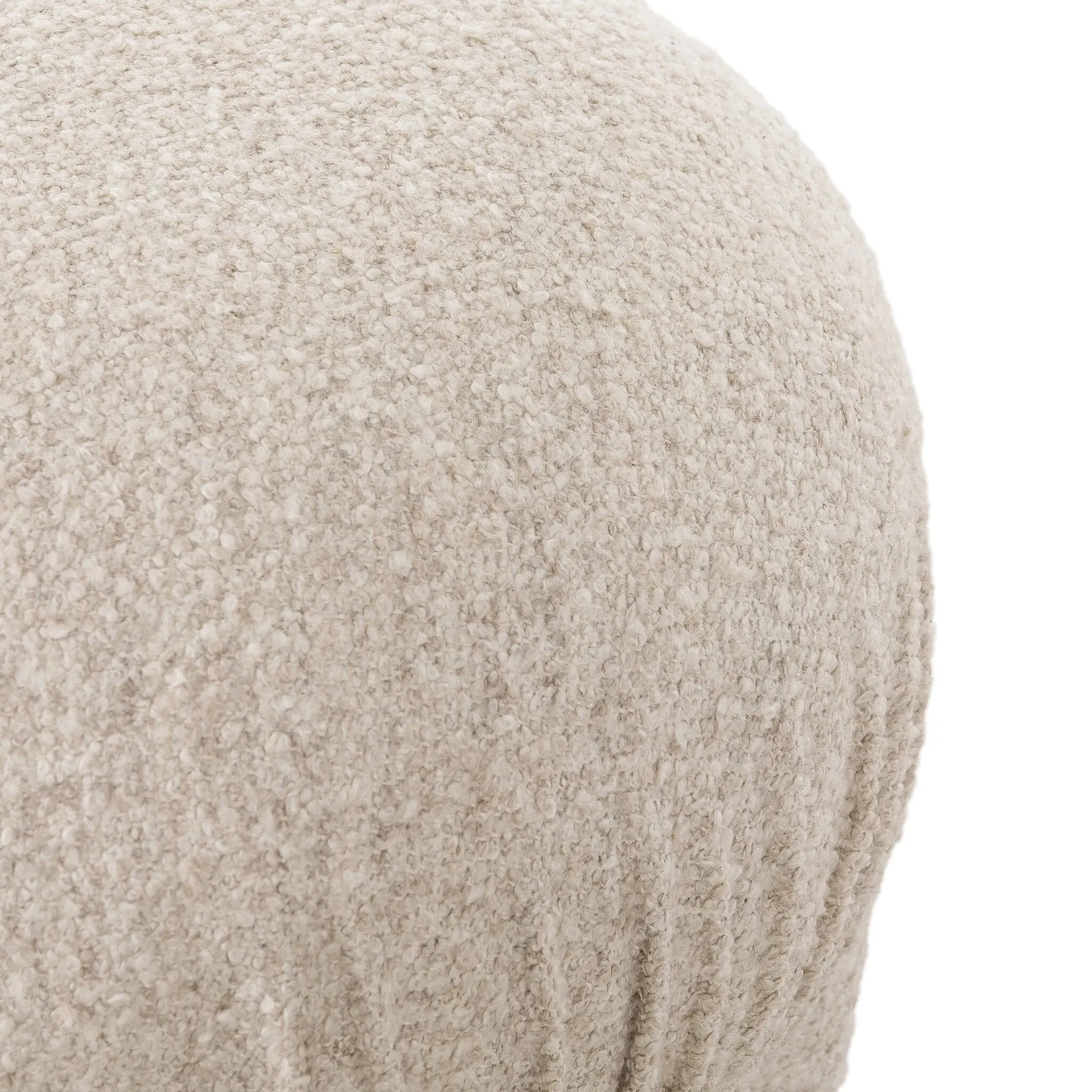 Four Hands Kimu Light Beige Fabric Accent Ottoman