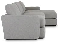 Noah Khaki Fabric Small Right Chaise Sectional