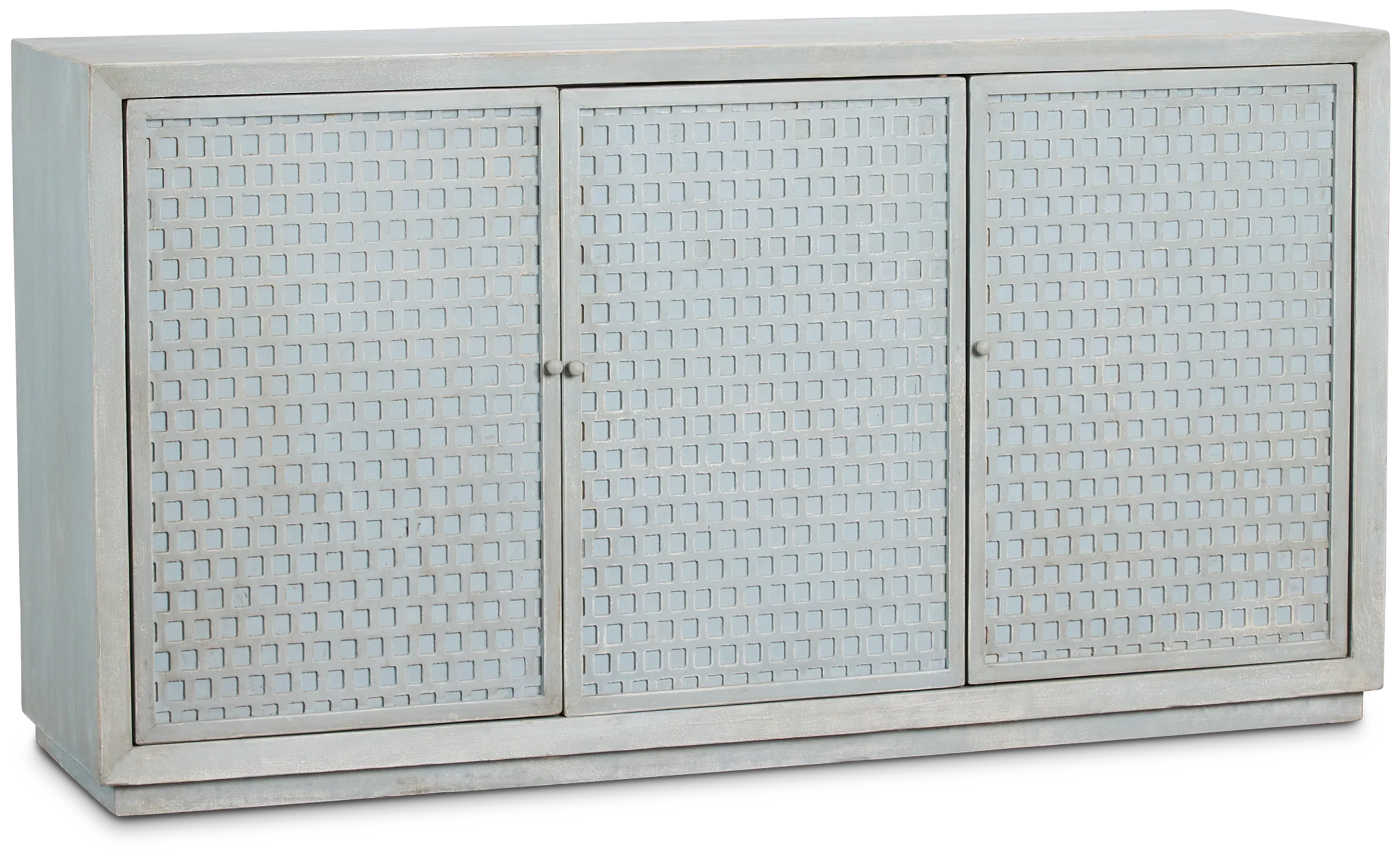 Remi Teal 3 Door Cabinet