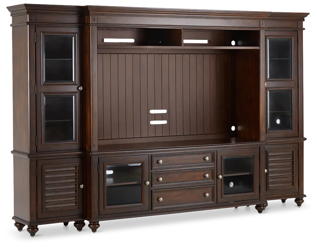 Savannah Dark Tone Entertainment Wall Savannah Dark Tone Entertainment Wall