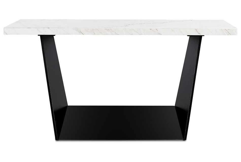 Auburn White Marble High Dining Table, %%bed_Size%% (1) High Dining Room Tables