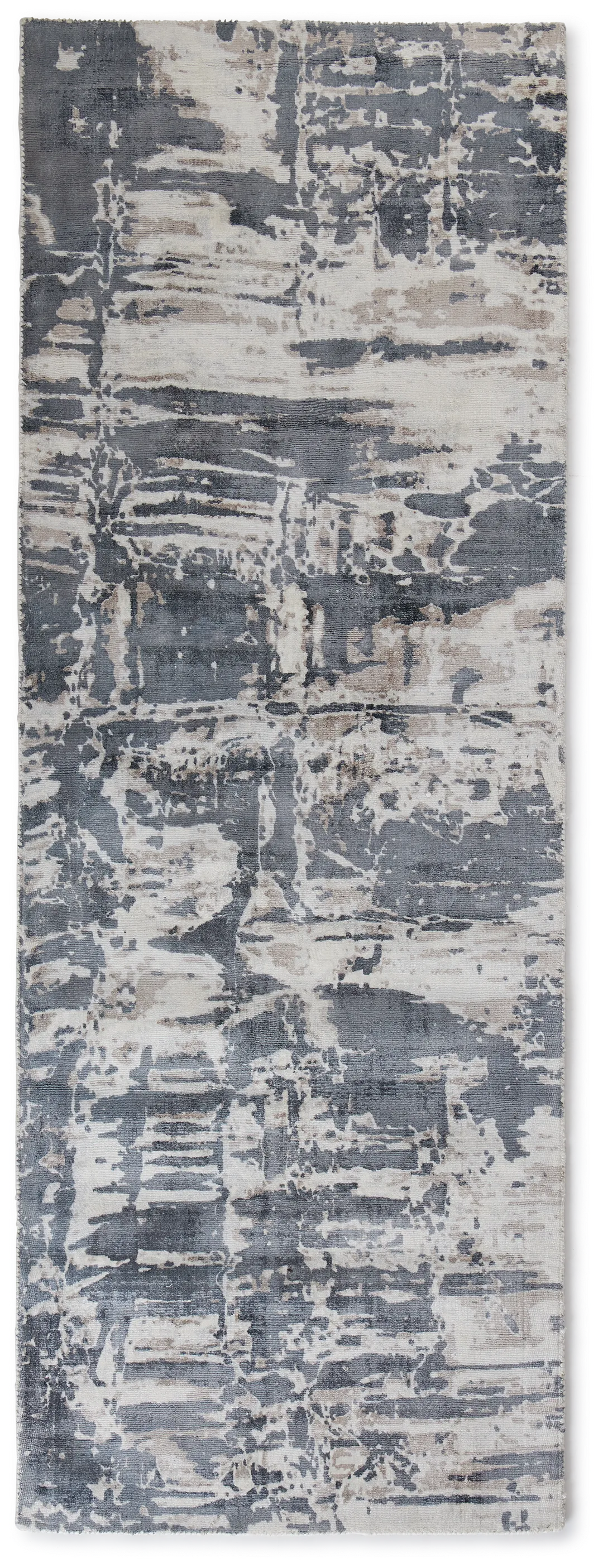 Aramac Gray Viscose 2x7 Runner