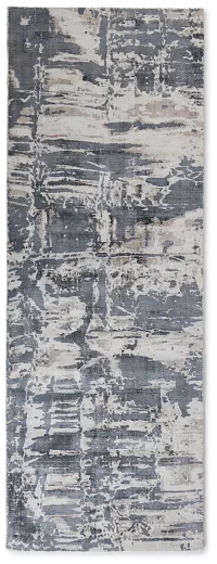 Aramac Gray Viscose 2x7 Runner