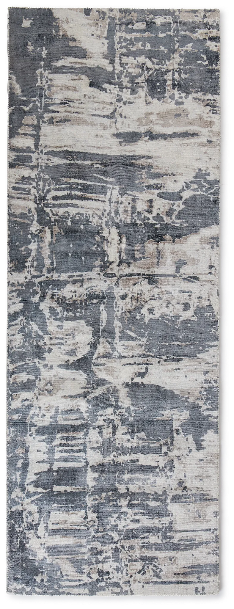 Aramac Gray Viscose 2x7 Runner