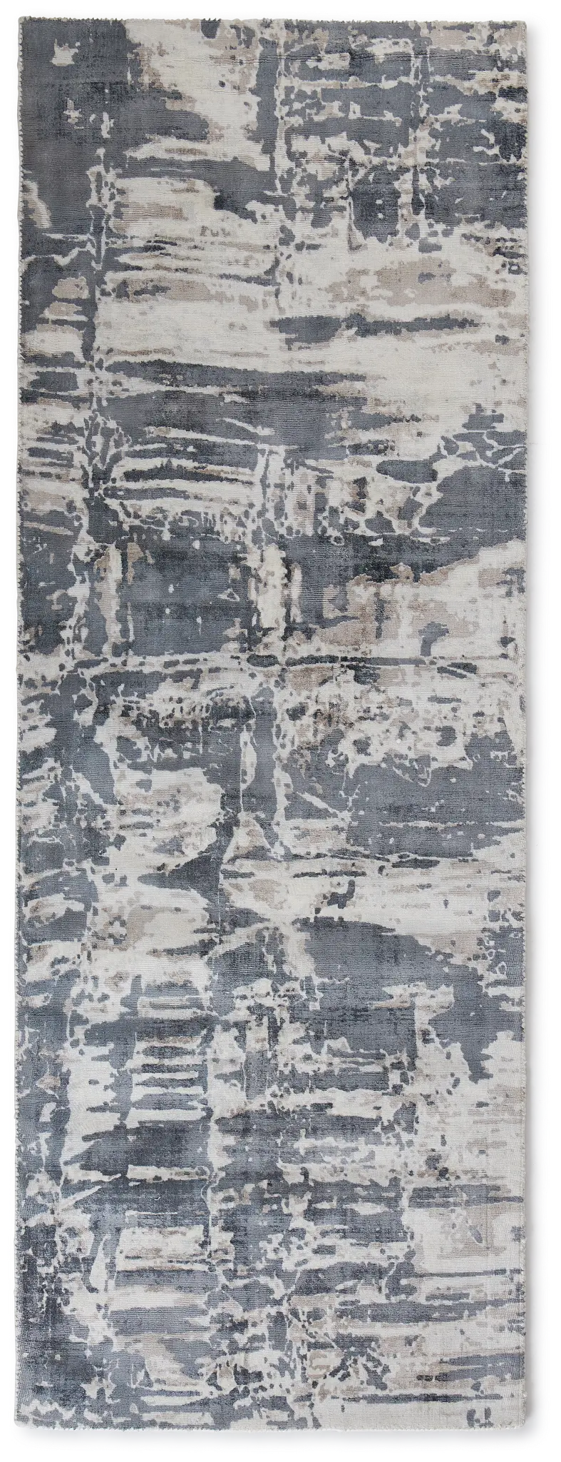 Aramac Gray Viscose 2x7 Runner Aramac Gray Viscose 2x7 Runner