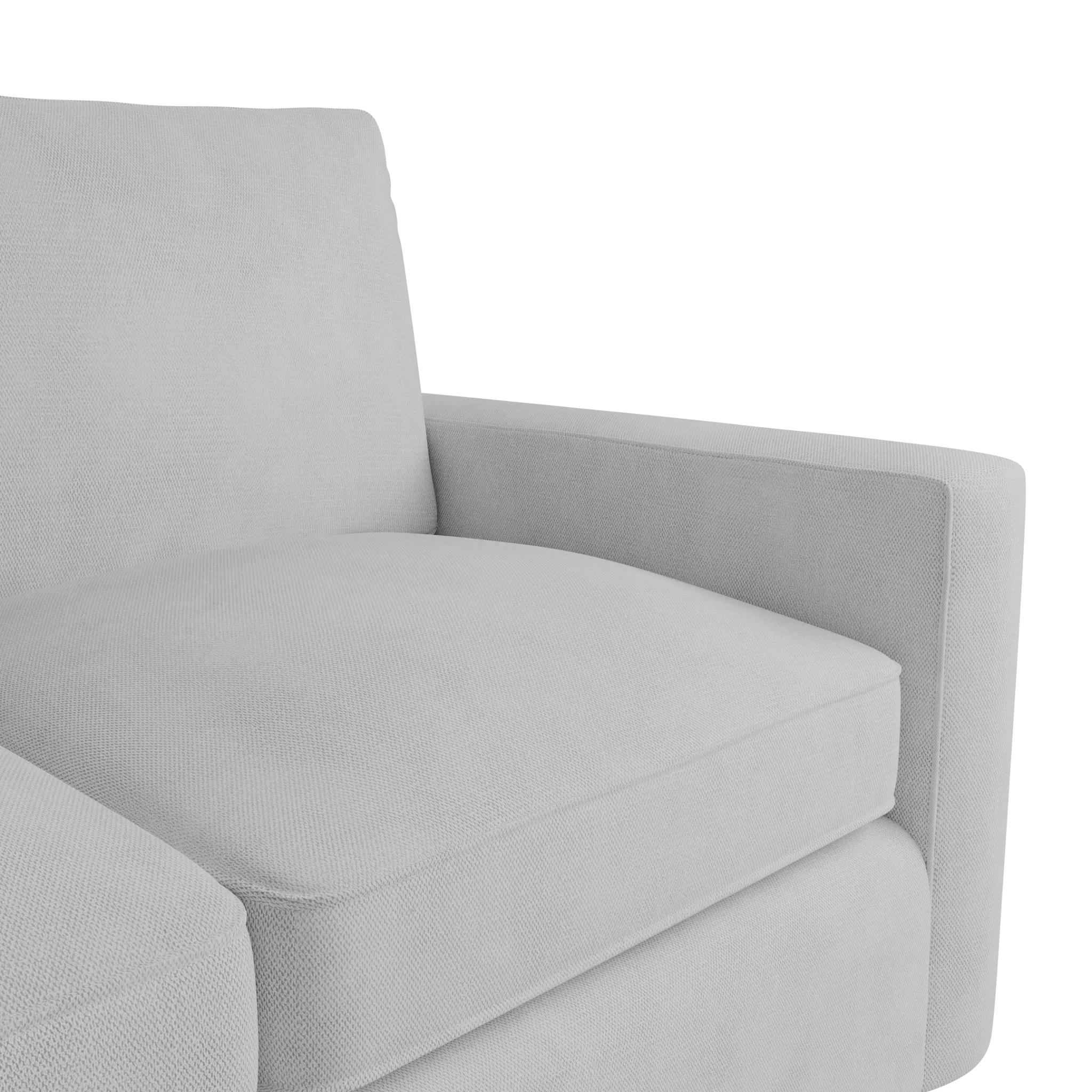 Siesta Peyton White Fabric Loveseat