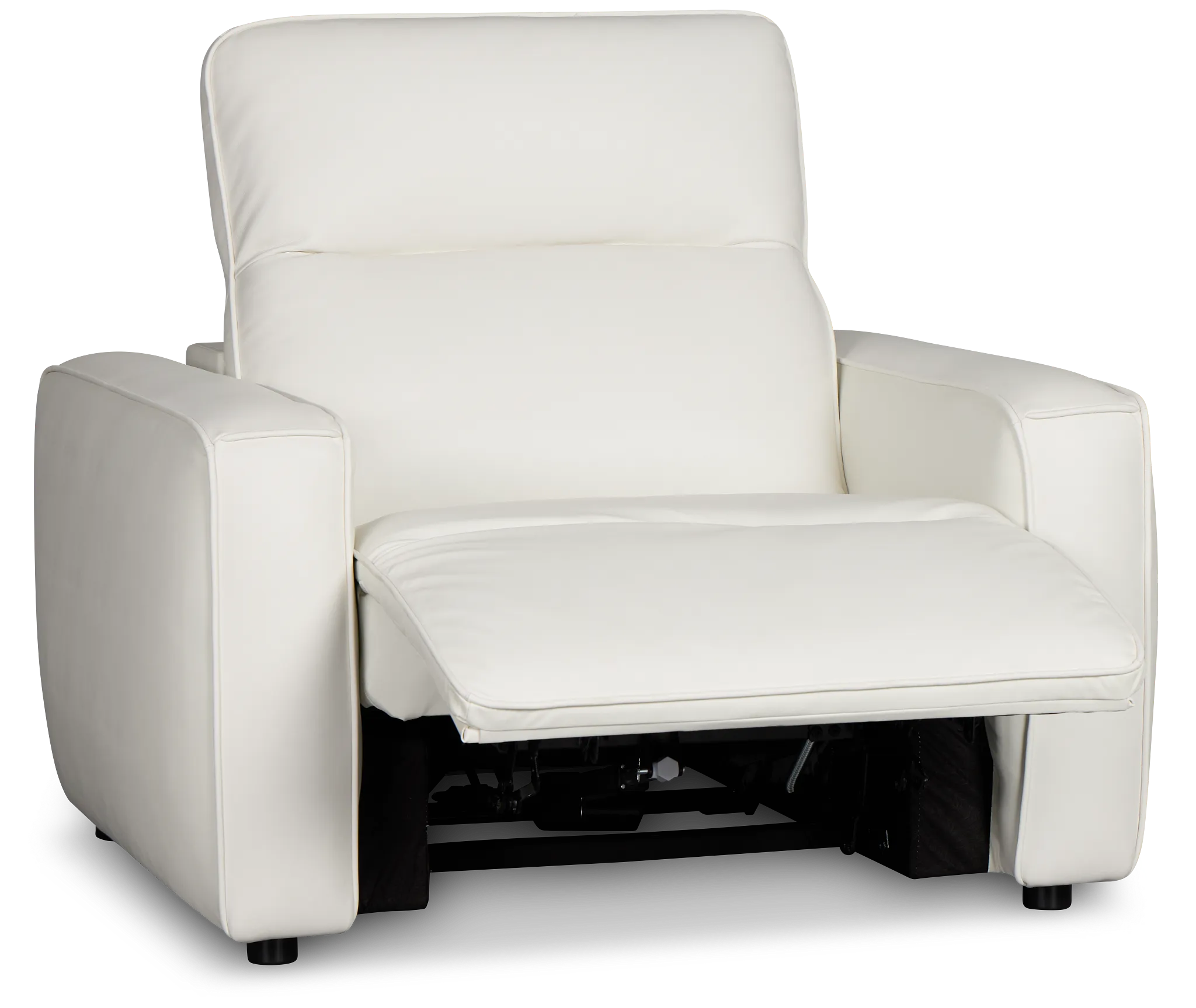 Tidal White Lthr/vinyl Power Recliner