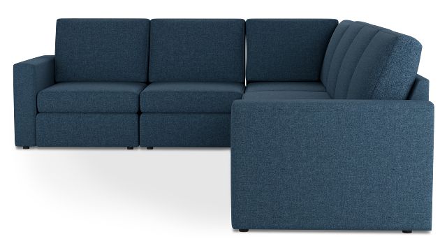 Citymod Blue Fabric Medium Two-arm Sectional