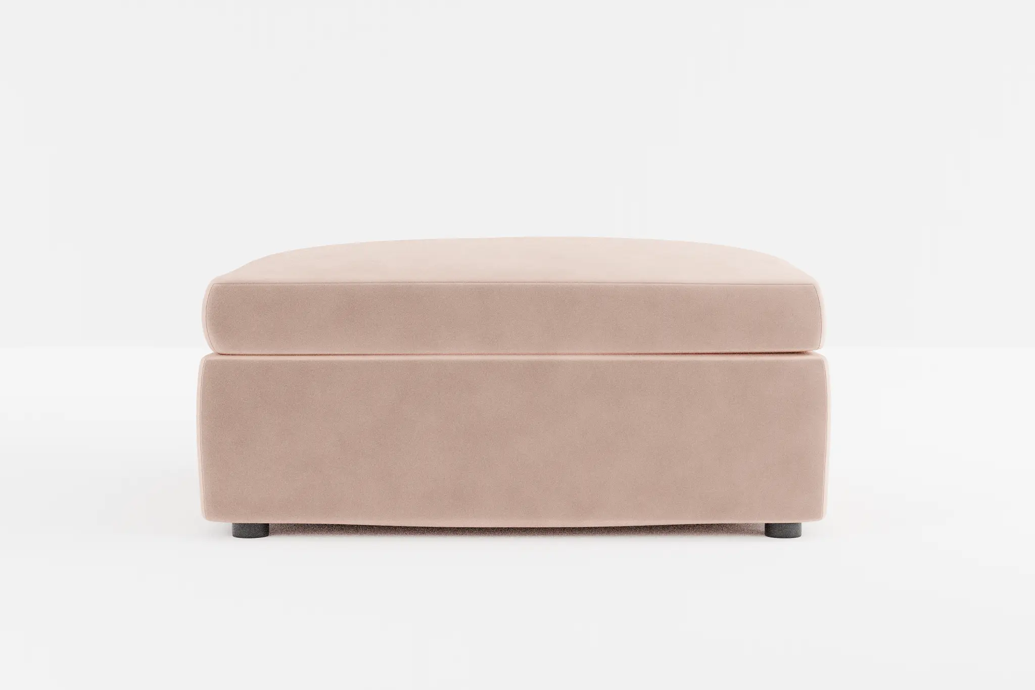 Destin Joya Light Pink Velvet Cocktail Ottoman Destin Joya Light Pink Velvet Cocktail Ottoman