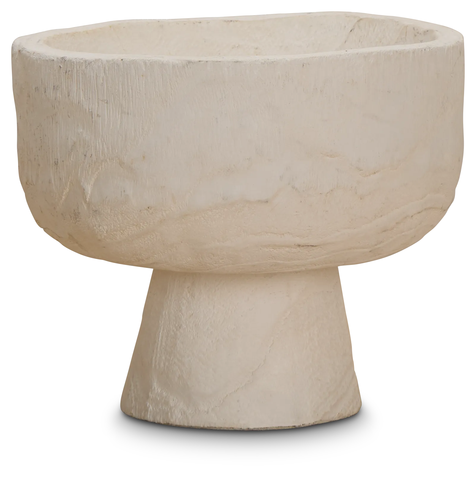 Pauli White Wood Bowl